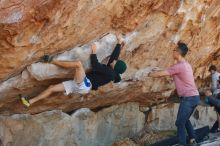 Bouldering in Hueco Tanks on 03/16/2020 with Blue Lizard Climbing and Yoga

Filename: SRM_20200316_1040480.jpg
Aperture: f/4.0
Shutter Speed: 1/500
Body: Canon EOS-1D Mark II
Lens: Canon EF 50mm f/1.8 II