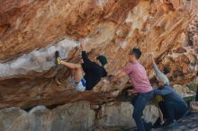 Bouldering in Hueco Tanks on 03/16/2020 with Blue Lizard Climbing and Yoga

Filename: SRM_20200316_1041060.jpg
Aperture: f/5.0
Shutter Speed: 1/500
Body: Canon EOS-1D Mark II
Lens: Canon EF 50mm f/1.8 II