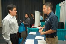 The Asian Business Students Association (ABSA) and the Hispanic Business Student Association (HBSA) hosted the career fair in the San Jacinto Residence Hall, Tuesday, February 6, 2007.

Filename: SRM_20070206_1834325.jpg
Aperture: f/7.1
Shutter Speed: 1/125
Body: Canon EOS-1D Mark II
Lens: Sigma 15-30mm f/3.5-4.5 EX Aspherical DG DF