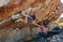 Bouldering in Hueco Tanks on 03/16/2020 with Blue Lizard Climbing and Yoga

Filename: SRM_20200316_1109560.jpg
Aperture: f/5.0
Shutter Speed: 1/500
Body: Canon EOS-1D Mark II
Lens: Canon EF 50mm f/1.8 II