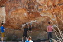 Bouldering in Hueco Tanks on 03/16/2020 with Blue Lizard Climbing and Yoga

Filename: SRM_20200316_1118320.jpg
Aperture: f/5.6
Shutter Speed: 1/500
Body: Canon EOS-1D Mark II
Lens: Canon EF 50mm f/1.8 II