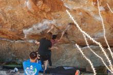 Bouldering in Hueco Tanks on 03/16/2020 with Blue Lizard Climbing and Yoga

Filename: SRM_20200316_1127590.jpg
Aperture: f/5.0
Shutter Speed: 1/500
Body: Canon EOS-1D Mark II
Lens: Canon EF 50mm f/1.8 II