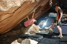 Bouldering in Hueco Tanks on 03/16/2020 with Blue Lizard Climbing and Yoga

Filename: SRM_20200316_1209460.jpg
Aperture: f/8.0
Shutter Speed: 1/250
Body: Canon EOS-1D Mark II
Lens: Canon EF 16-35mm f/2.8 L