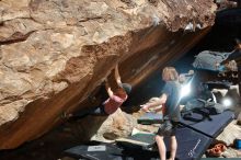 Bouldering in Hueco Tanks on 03/16/2020 with Blue Lizard Climbing and Yoga

Filename: SRM_20200316_1209530.jpg
Aperture: f/8.0
Shutter Speed: 1/250
Body: Canon EOS-1D Mark II
Lens: Canon EF 16-35mm f/2.8 L