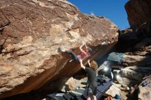 Bouldering in Hueco Tanks on 03/16/2020 with Blue Lizard Climbing and Yoga

Filename: SRM_20200316_1210200.jpg
Aperture: f/8.0
Shutter Speed: 1/250
Body: Canon EOS-1D Mark II
Lens: Canon EF 16-35mm f/2.8 L