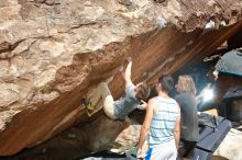 Bouldering in Hueco Tanks on 03/16/2020 with Blue Lizard Climbing and Yoga

Filename: SRM_20200316_1250010.jpg
Aperture: f/8.0
Shutter Speed: 1/250
Body: Canon EOS-1D Mark II
Lens: Canon EF 16-35mm f/2.8 L