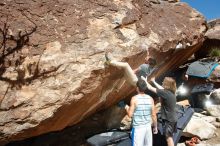 Bouldering in Hueco Tanks on 03/16/2020 with Blue Lizard Climbing and Yoga

Filename: SRM_20200316_1250130.jpg
Aperture: f/8.0
Shutter Speed: 1/250
Body: Canon EOS-1D Mark II
Lens: Canon EF 16-35mm f/2.8 L