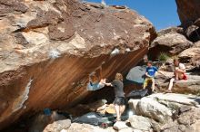 Bouldering in Hueco Tanks on 03/16/2020 with Blue Lizard Climbing and Yoga

Filename: SRM_20200316_1255330.jpg
Aperture: f/8.0
Shutter Speed: 1/250
Body: Canon EOS-1D Mark II
Lens: Canon EF 16-35mm f/2.8 L