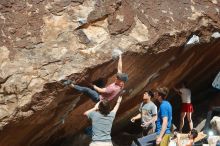 Bouldering in Hueco Tanks on 03/16/2020 with Blue Lizard Climbing and Yoga

Filename: SRM_20200316_1312270.jpg
Aperture: f/8.0
Shutter Speed: 1/250
Body: Canon EOS-1D Mark II
Lens: Canon EF 50mm f/1.8 II