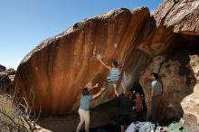 Bouldering in Hueco Tanks on 03/16/2020 with Blue Lizard Climbing and Yoga

Filename: SRM_20200316_1534310.jpg
Aperture: f/8.0
Shutter Speed: 1/250
Body: Canon EOS-1D Mark II
Lens: Canon EF 16-35mm f/2.8 L