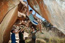 Bouldering in Hueco Tanks on 03/16/2020 with Blue Lizard Climbing and Yoga

Filename: SRM_20200316_1557020.jpg
Aperture: f/8.0
Shutter Speed: 1/250
Body: Canon EOS-1D Mark II
Lens: Canon EF 16-35mm f/2.8 L