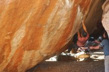 Bouldering in Hueco Tanks on 03/16/2020 with Blue Lizard Climbing and Yoga

Filename: SRM_20200316_1716450.jpg
Aperture: f/3.5
Shutter Speed: 1/250
Body: Canon EOS-1D Mark II
Lens: Canon EF 50mm f/1.8 II