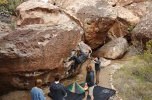 Bouldering in Hueco Tanks on 03/15/2020 with Blue Lizard Climbing and Yoga

Filename: SRM_20200315_0924150.jpg
Aperture: f/5.6
Shutter Speed: 1/320
Body: Canon EOS-1D Mark II
Lens: Canon EF 16-35mm f/2.8 L