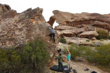 Bouldering in Hueco Tanks on 03/15/2020 with Blue Lizard Climbing and Yoga

Filename: SRM_20200315_0933250.jpg
Aperture: f/8.0
Shutter Speed: 1/320
Body: Canon EOS-1D Mark II
Lens: Canon EF 16-35mm f/2.8 L