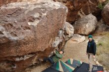 Bouldering in Hueco Tanks on 03/15/2020 with Blue Lizard Climbing and Yoga

Filename: SRM_20200315_0936360.jpg
Aperture: f/5.6
Shutter Speed: 1/320
Body: Canon EOS-1D Mark II
Lens: Canon EF 16-35mm f/2.8 L