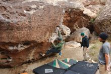 Bouldering in Hueco Tanks on 03/15/2020 with Blue Lizard Climbing and Yoga

Filename: SRM_20200315_0936450.jpg
Aperture: f/5.6
Shutter Speed: 1/250
Body: Canon EOS-1D Mark II
Lens: Canon EF 16-35mm f/2.8 L