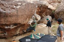 Bouldering in Hueco Tanks on 03/15/2020 with Blue Lizard Climbing and Yoga

Filename: SRM_20200315_0936450.jpg
Aperture: f/5.6
Shutter Speed: 1/250
Body: Canon EOS-1D Mark II
Lens: Canon EF 16-35mm f/2.8 L