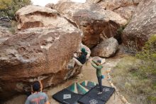 Bouldering in Hueco Tanks on 03/15/2020 with Blue Lizard Climbing and Yoga

Filename: SRM_20200315_0939260.jpg
Aperture: f/5.6
Shutter Speed: 1/320
Body: Canon EOS-1D Mark II
Lens: Canon EF 16-35mm f/2.8 L