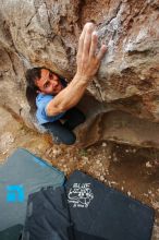 Bouldering in Hueco Tanks on 03/15/2020 with Blue Lizard Climbing and Yoga

Filename: SRM_20200315_0958531.jpg
Aperture: f/5.6
Shutter Speed: 1/400
Body: Canon EOS-1D Mark II
Lens: Canon EF 16-35mm f/2.8 L