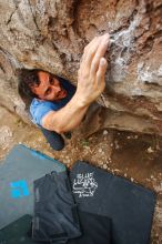 Bouldering in Hueco Tanks on 03/15/2020 with Blue Lizard Climbing and Yoga

Filename: SRM_20200315_1001411.jpg
Aperture: f/5.6
Shutter Speed: 1/320
Body: Canon EOS-1D Mark II
Lens: Canon EF 16-35mm f/2.8 L