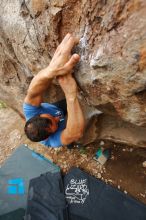 Bouldering in Hueco Tanks on 03/15/2020 with Blue Lizard Climbing and Yoga

Filename: SRM_20200315_1005180.jpg
Aperture: f/5.0
Shutter Speed: 1/400
Body: Canon EOS-1D Mark II
Lens: Canon EF 16-35mm f/2.8 L