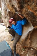 Bouldering in Hueco Tanks on 03/15/2020 with Blue Lizard Climbing and Yoga

Filename: SRM_20200315_1013180.jpg
Aperture: f/5.6
Shutter Speed: 1/160
Body: Canon EOS-1D Mark II
Lens: Canon EF 16-35mm f/2.8 L