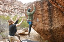 Bouldering in Hueco Tanks on 03/15/2020 with Blue Lizard Climbing and Yoga

Filename: SRM_20200315_1035190.jpg
Aperture: f/5.6
Shutter Speed: 1/250
Body: Canon EOS-1D Mark II
Lens: Canon EF 16-35mm f/2.8 L