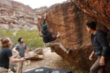 Bouldering in Hueco Tanks on 03/15/2020 with Blue Lizard Climbing and Yoga

Filename: SRM_20200315_1036321.jpg
Aperture: f/5.6
Shutter Speed: 1/400
Body: Canon EOS-1D Mark II
Lens: Canon EF 16-35mm f/2.8 L