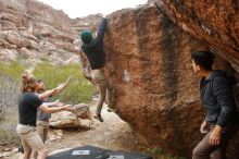 Bouldering in Hueco Tanks on 03/15/2020 with Blue Lizard Climbing and Yoga

Filename: SRM_20200315_1036350.jpg
Aperture: f/5.6
Shutter Speed: 1/400
Body: Canon EOS-1D Mark II
Lens: Canon EF 16-35mm f/2.8 L