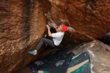 Bouldering in Hueco Tanks on 03/15/2020 with Blue Lizard Climbing and Yoga

Filename: SRM_20200315_1047180.jpg
Aperture: f/5.6
Shutter Speed: 1/400
Body: Canon EOS-1D Mark II
Lens: Canon EF 16-35mm f/2.8 L