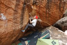 Bouldering in Hueco Tanks on 03/15/2020 with Blue Lizard Climbing and Yoga

Filename: SRM_20200315_1048350.jpg
Aperture: f/5.6
Shutter Speed: 1/320
Body: Canon EOS-1D Mark II
Lens: Canon EF 16-35mm f/2.8 L