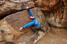 Bouldering in Hueco Tanks on 03/15/2020 with Blue Lizard Climbing and Yoga

Filename: SRM_20200315_1056090.jpg
Aperture: f/5.6
Shutter Speed: 1/320
Body: Canon EOS-1D Mark II
Lens: Canon EF 16-35mm f/2.8 L