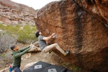 Bouldering in Hueco Tanks on 03/15/2020 with Blue Lizard Climbing and Yoga

Filename: SRM_20200315_1102350.jpg
Aperture: f/5.6
Shutter Speed: 1/640
Body: Canon EOS-1D Mark II
Lens: Canon EF 16-35mm f/2.8 L