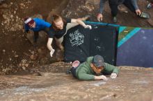 Bouldering in Hueco Tanks on 03/15/2020 with Blue Lizard Climbing and Yoga

Filename: SRM_20200315_1108020.jpg
Aperture: f/4.0
Shutter Speed: 1/320
Body: Canon EOS-1D Mark II
Lens: Canon EF 50mm f/1.8 II