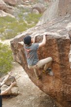 Bouldering in Hueco Tanks on 03/15/2020 with Blue Lizard Climbing and Yoga

Filename: SRM_20200315_1126480.jpg
Aperture: f/3.2
Shutter Speed: 1/800
Body: Canon EOS-1D Mark II
Lens: Canon EF 50mm f/1.8 II