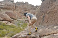 Bouldering in Hueco Tanks on 03/15/2020 with Blue Lizard Climbing and Yoga

Filename: SRM_20200315_1127030.jpg
Aperture: f/3.2
Shutter Speed: 1/1600
Body: Canon EOS-1D Mark II
Lens: Canon EF 50mm f/1.8 II