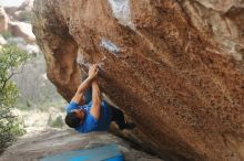 Bouldering in Hueco Tanks on 03/15/2020 with Blue Lizard Climbing and Yoga

Filename: SRM_20200315_1203541.jpg
Aperture: f/2.8
Shutter Speed: 1/500
Body: Canon EOS-1D Mark II
Lens: Canon EF 50mm f/1.8 II