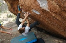 Bouldering in Hueco Tanks on 03/15/2020 with Blue Lizard Climbing and Yoga

Filename: SRM_20200315_1212500.jpg
Aperture: f/2.8
Shutter Speed: 1/800
Body: Canon EOS-1D Mark II
Lens: Canon EF 50mm f/1.8 II