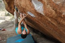 Bouldering in Hueco Tanks on 03/15/2020 with Blue Lizard Climbing and Yoga

Filename: SRM_20200315_1216160.jpg
Aperture: f/2.8
Shutter Speed: 1/640
Body: Canon EOS-1D Mark II
Lens: Canon EF 50mm f/1.8 II