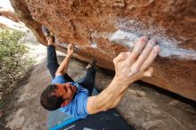 Bouldering in Hueco Tanks on 03/15/2020 with Blue Lizard Climbing and Yoga

Filename: SRM_20200315_1220472.jpg
Aperture: f/3.5
Shutter Speed: 1/400
Body: Canon EOS-1D Mark II
Lens: Canon EF 16-35mm f/2.8 L