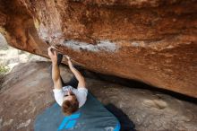 Bouldering in Hueco Tanks on 03/15/2020 with Blue Lizard Climbing and Yoga

Filename: SRM_20200315_1222390.jpg
Aperture: f/4.0
Shutter Speed: 1/320
Body: Canon EOS-1D Mark II
Lens: Canon EF 16-35mm f/2.8 L