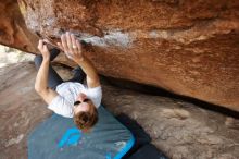 Bouldering in Hueco Tanks on 03/15/2020 with Blue Lizard Climbing and Yoga

Filename: SRM_20200315_1222410.jpg
Aperture: f/4.0
Shutter Speed: 1/320
Body: Canon EOS-1D Mark II
Lens: Canon EF 16-35mm f/2.8 L