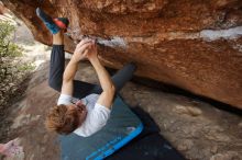 Bouldering in Hueco Tanks on 03/15/2020 with Blue Lizard Climbing and Yoga

Filename: SRM_20200315_1222520.jpg
Aperture: f/4.5
Shutter Speed: 1/320
Body: Canon EOS-1D Mark II
Lens: Canon EF 16-35mm f/2.8 L