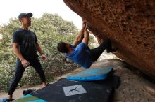 Bouldering in Hueco Tanks on 03/15/2020 with Blue Lizard Climbing and Yoga

Filename: SRM_20200315_1225370.jpg
Aperture: f/5.6
Shutter Speed: 1/320
Body: Canon EOS-1D Mark II
Lens: Canon EF 16-35mm f/2.8 L