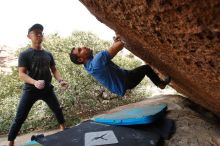 Bouldering in Hueco Tanks on 03/15/2020 with Blue Lizard Climbing and Yoga

Filename: SRM_20200315_1225410.jpg
Aperture: f/4.5
Shutter Speed: 1/320
Body: Canon EOS-1D Mark II
Lens: Canon EF 16-35mm f/2.8 L