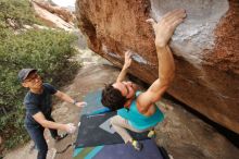 Bouldering in Hueco Tanks on 03/15/2020 with Blue Lizard Climbing and Yoga

Filename: SRM_20200315_1257131.jpg
Aperture: f/5.0
Shutter Speed: 1/320
Body: Canon EOS-1D Mark II
Lens: Canon EF 16-35mm f/2.8 L