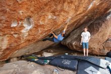 Bouldering in Hueco Tanks on 03/15/2020 with Blue Lizard Climbing and Yoga

Filename: SRM_20200315_1412530.jpg
Aperture: f/4.5
Shutter Speed: 1/320
Body: Canon EOS-1D Mark II
Lens: Canon EF 16-35mm f/2.8 L