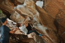 Bouldering in Hueco Tanks on 03/15/2020 with Blue Lizard Climbing and Yoga

Filename: SRM_20200315_1426430.jpg
Aperture: f/8.0
Shutter Speed: 1/250
Body: Canon EOS-1D Mark II
Lens: Canon EF 16-35mm f/2.8 L