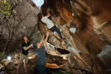 Bouldering in Hueco Tanks on 03/15/2020 with Blue Lizard Climbing and Yoga

Filename: SRM_20200315_1427110.jpg
Aperture: f/8.0
Shutter Speed: 1/250
Body: Canon EOS-1D Mark II
Lens: Canon EF 16-35mm f/2.8 L