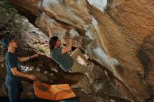 Bouldering in Hueco Tanks on 03/15/2020 with Blue Lizard Climbing and Yoga

Filename: SRM_20200315_1436380.jpg
Aperture: f/8.0
Shutter Speed: 1/250
Body: Canon EOS-1D Mark II
Lens: Canon EF 16-35mm f/2.8 L